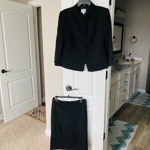 Armani Blazer and Skirt Suit in Black